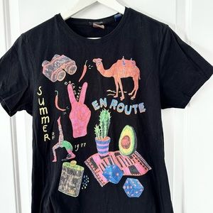 - Scotch & Soda Black Summer T Shirt, Size M